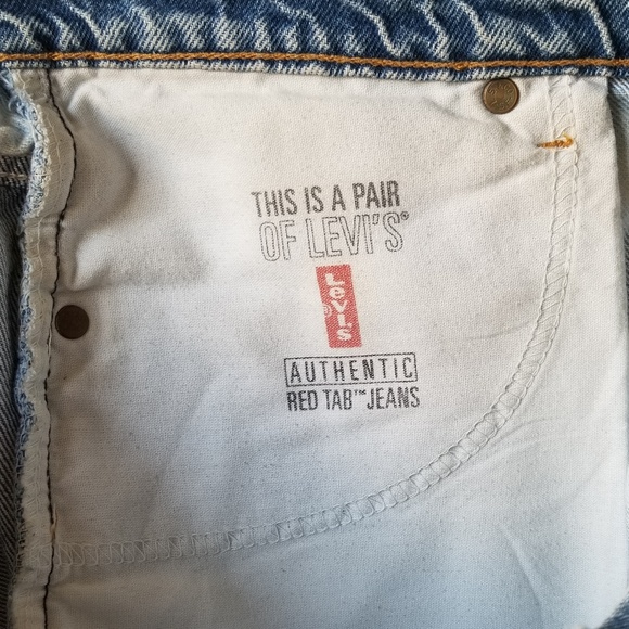 Levi's cut offs high waisted shorts - Picture 6 of 8